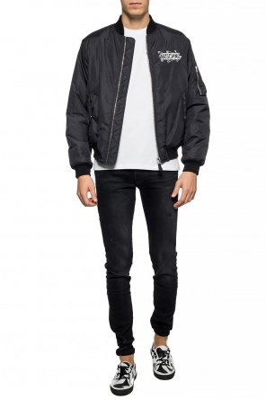 Insulated 'bomber' jacket with a printed logo, zdjęcie 2 Insulated 'bomber' jacket with a printed logo od Moschino